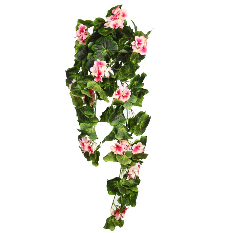 PLANTA GERANIO COLGANTE ARTIFICIAL 70CM