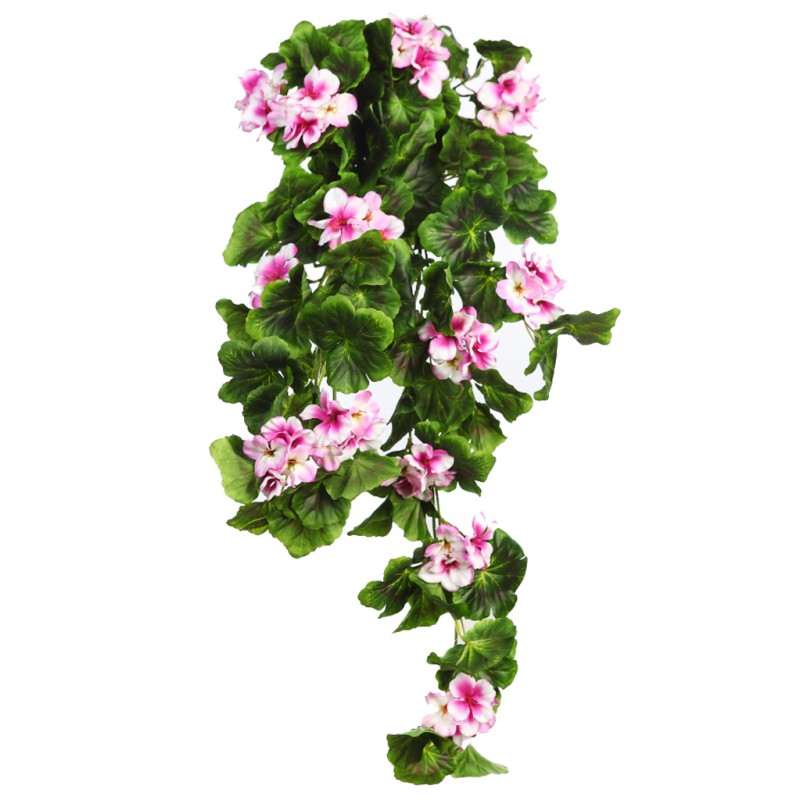PLANTA GERANIO COLGANTE ARTIFICIAL 70CM