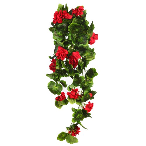 PLANTA GERANIO COLGANTE ARTIFICIAL 70CM