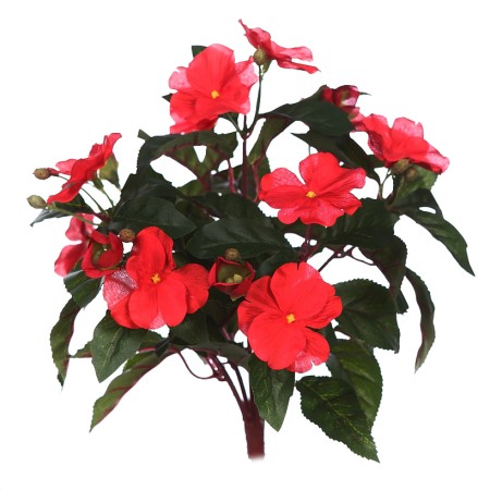 PLANTA IMPATIENS ARTIFICIAL X 9, ALT. 30CM