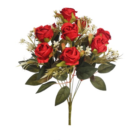 RAMO DE ROSAS ARTIFICIALES 44CM
