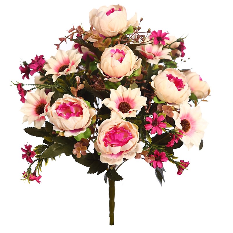 RAMO PEONIA ARTIFICIAL 36 CM