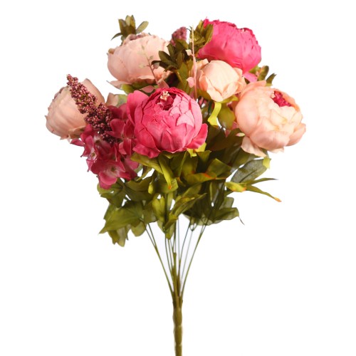 RAMO PEONIAS Y AMARANTHUS 50CM