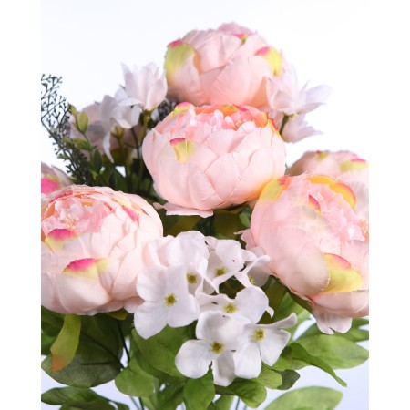 RAMO PEONIAS Y ASTER 50CM