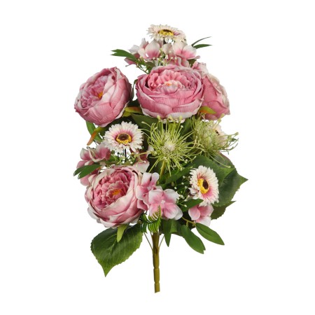 RAMO PEONIAS Y GERBERAS ARTIFICIALES 54CM