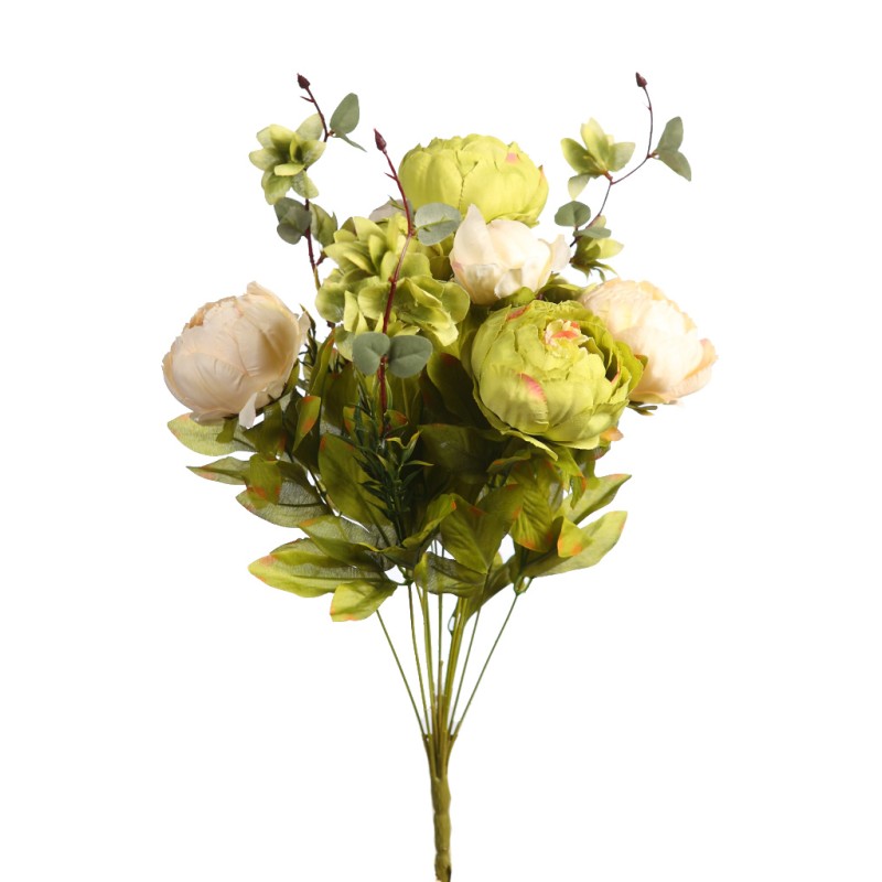 RAMO PEONIAS Y HORTENSIA 50CM