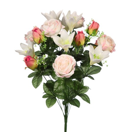 RAMO PEONIAS Y LILYS ARTIFICIAL