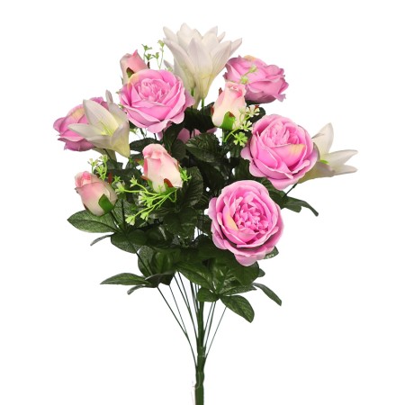 RAMO PEONIAS Y LILYS ARTIFICIAL