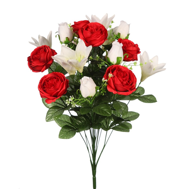 RAMO PEONIAS Y LILYS ARTIFICIAL