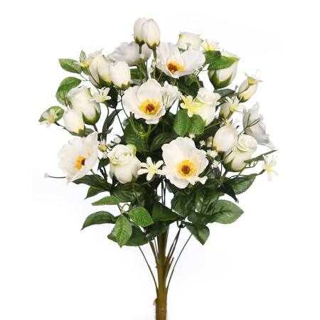 RAMO ROSAS Y ANEMONAS ARTIFICIAL  54CM