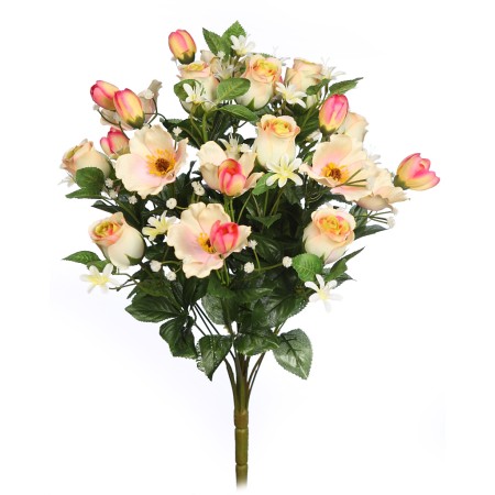RAMO ROSAS Y ANEMONAS ARTIFICIAL  54CM