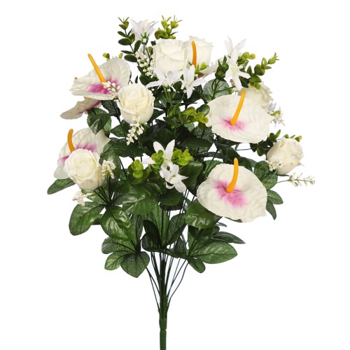 RAMO ROSAS Y ANTURIUM ARTIFICIAL 2