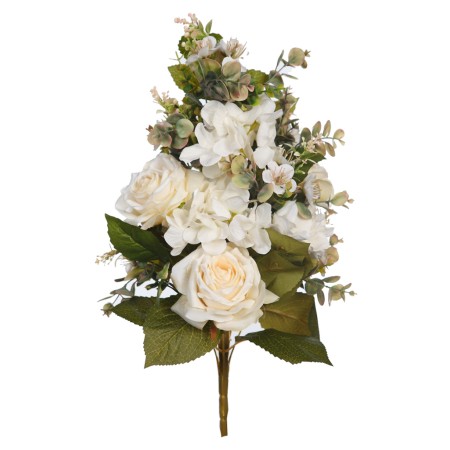 RAMO ROSAS Y EUCALIPTO ARTIFICIAL 55CM