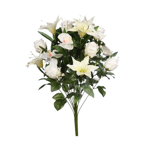 RAMO ROSAS Y LILYS ARTIFICIAL