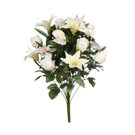 RAMO ROSAS Y LILYS ARTIFICIAL