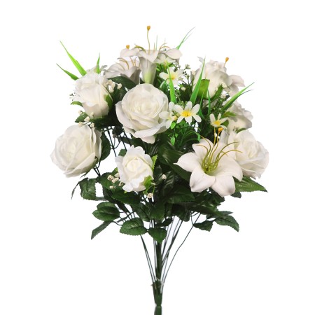 RAMO ROSAS Y LILYS X 18 ARTIFICIAL