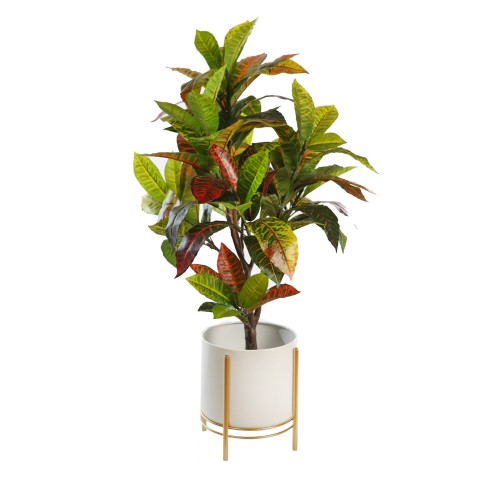 SET 3 MACETEROS CON PIE METALICO 30CM 2