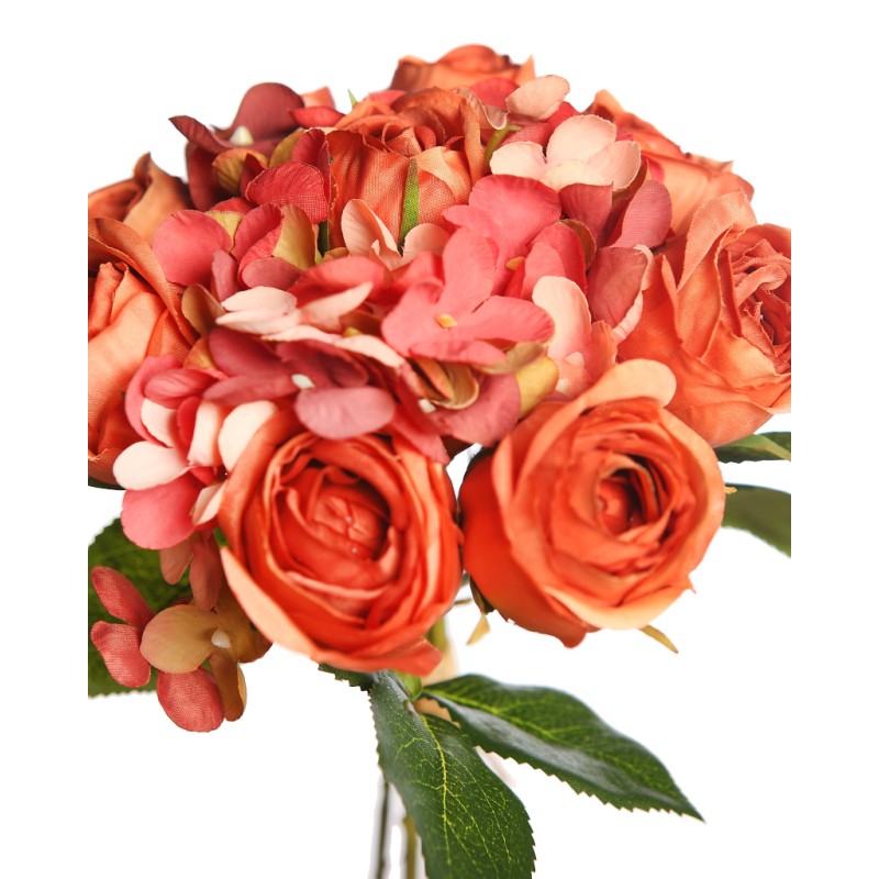 ATADO DE ROSAS Y HORTENSIAS 27CM