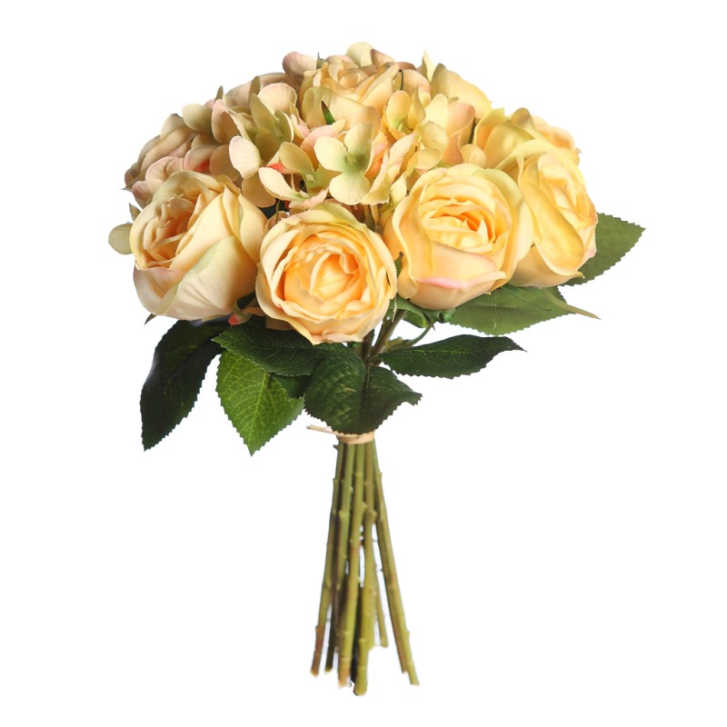 ATADO DE ROSAS Y HORTENSIAS 27CM