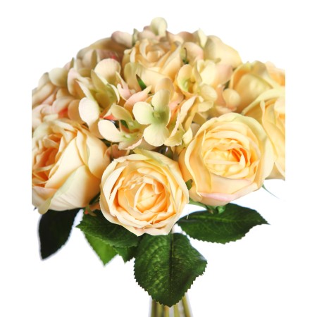 ATADO DE ROSAS Y HORTENSIAS 27CM