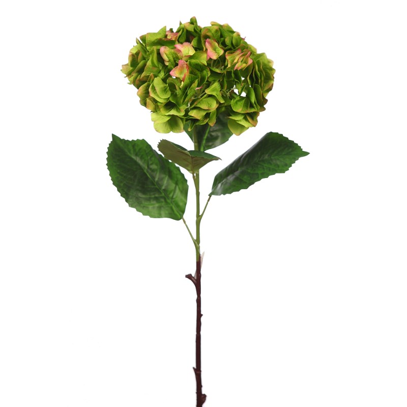 VARA HORTENSIA ARTIFICIAL ALT 80CM ø FLOR 20CM