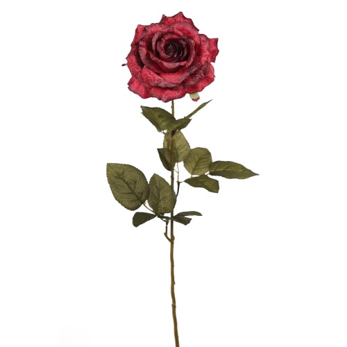VARA ROSA ARTIFICIAL,  66CM, ø FLOR 12CM