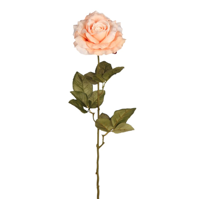 VARA ROSA ARTIFICIAL,  66CM, ø FLOR 12CM