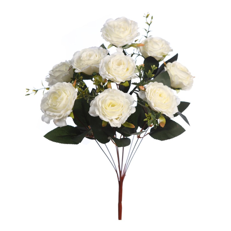 BOUQUET DE ROSAS ARTIFICIALES 50CM