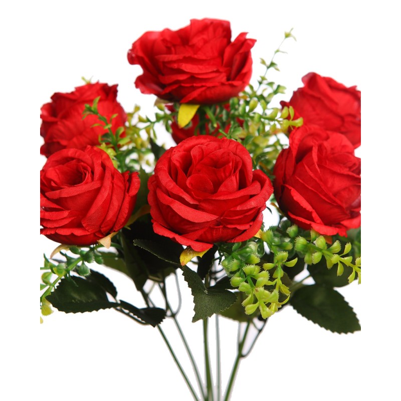 BOUQUET ROSAS ARTIFICIAL 32CM