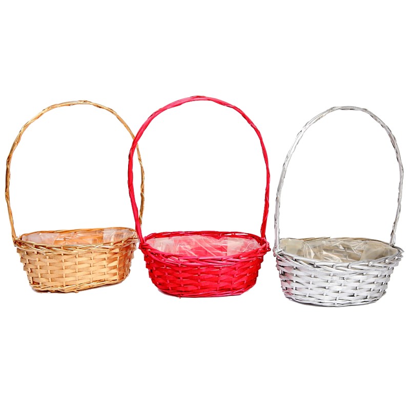 CESTA MEDIANA 35X25CM ALT 14CM ALT TOTAL 52CM