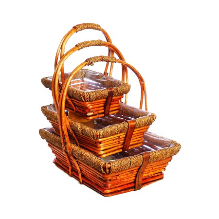CESTA MIMBRE SET X3 40CM