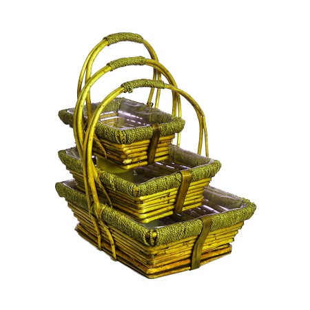 CESTA MIMBRE SET X3 40CM