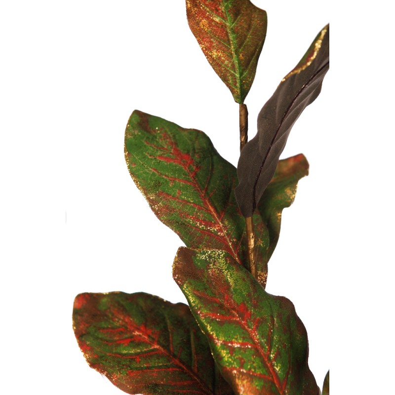 HOJA DE MAGNOLIA FILO DORADO ARTIFICIAL 90CM