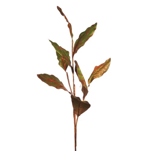 HOJA DE MAGNOLIA FILO DORADO ARTIFICIAL 90CM