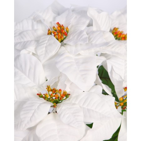 MACETA DE POINSETTIA ARTIFICIAL 48CM