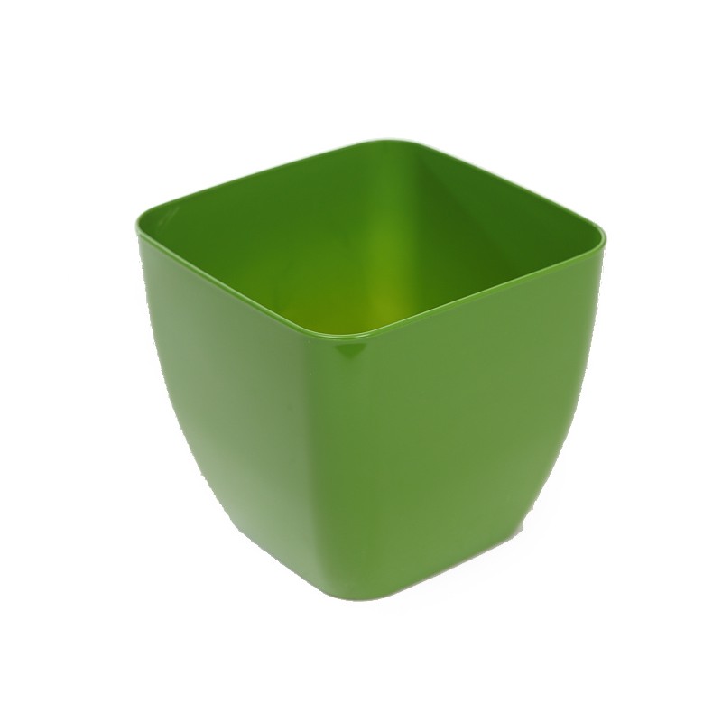 MACETERO CUADRADO PLASTIC Ø14CM ALT 12,5CM