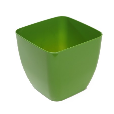 MACETERO CUADRADO PLASTIC Ø14CM ALT 12,5CM