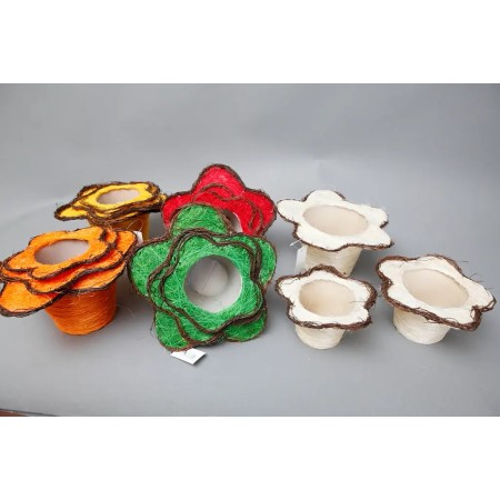 MACETEROS SISAL SET X3