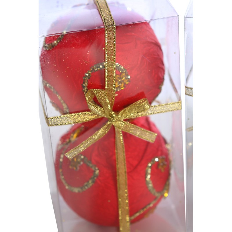 BOLAS DE NAVIDAD X2 8CM