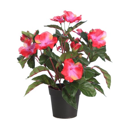 PLANTA IMPATIEN ARTIFICIAL EN MACETA, ALT. 30CM