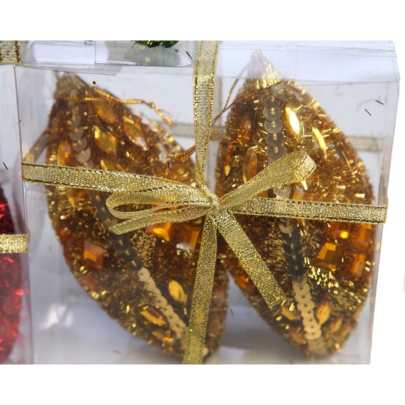 BOLAS NAVIDAD OVALADAS X2