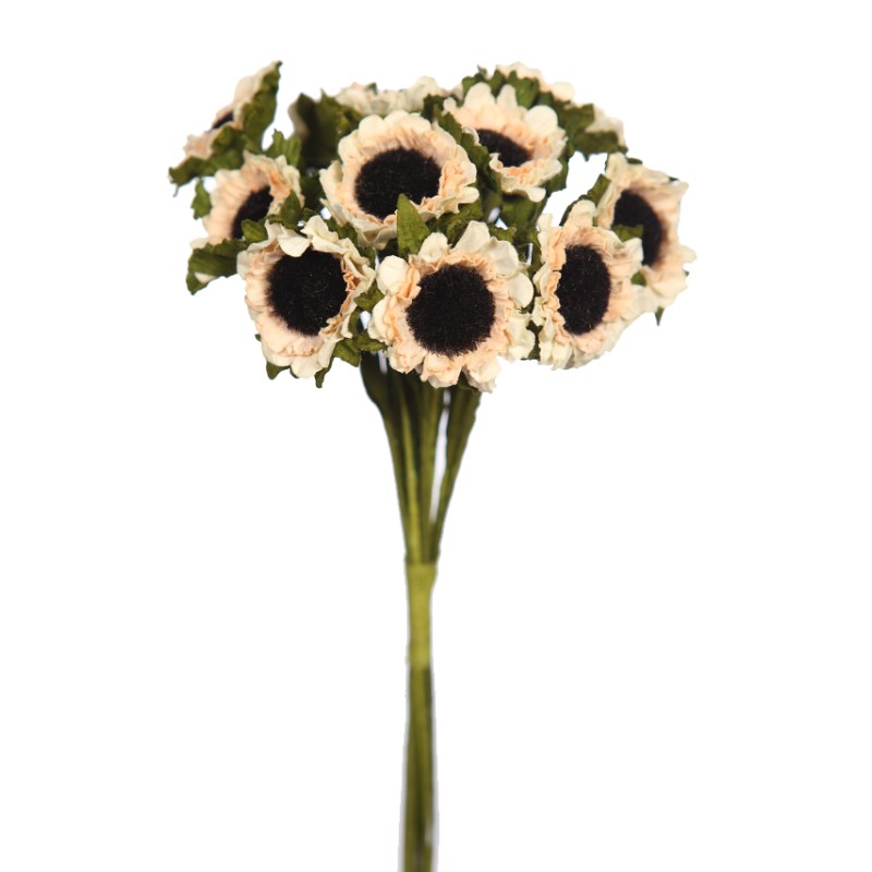 RAMILLETE MARGARITAS DE PAPEL X12, 30CM