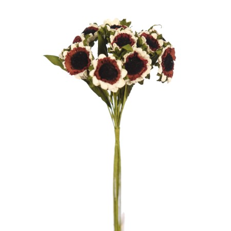 RAMILLETE MARGARITAS DE PAPEL X12, 30CM