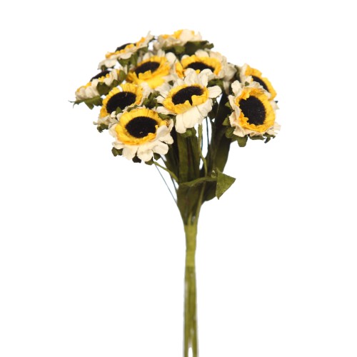 RAMILLETE MARGARITAS DE PAPEL X12, 30CM 2