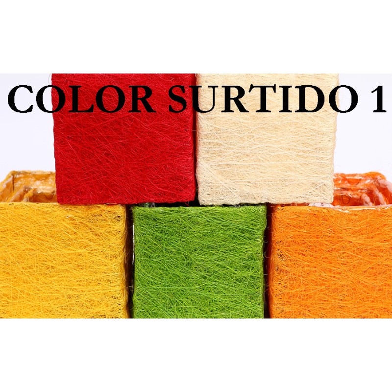 SISAL X 3 CUADRADO 17CM, 15CM  y 13CM