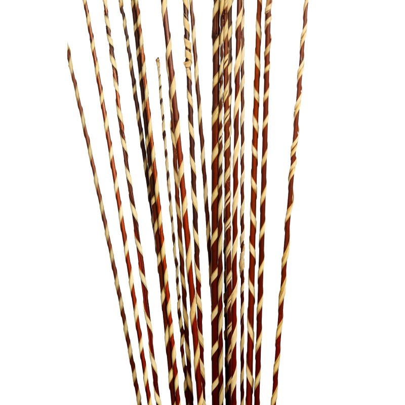 STICK GOLDEN RAFFIA SPIRAL X20 100CM
