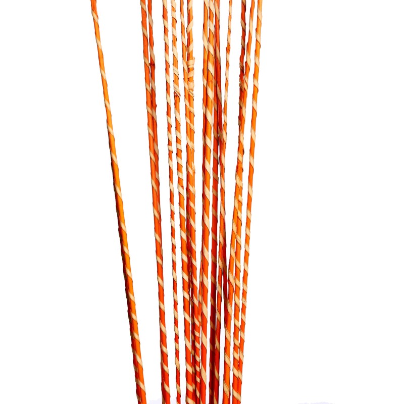 STICK GOLDEN RAFFIA SPIRAL X20 100CM