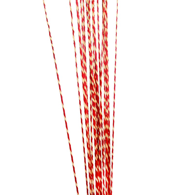 STICK GOLDEN RAFFIA SPIRAL X20 100CM