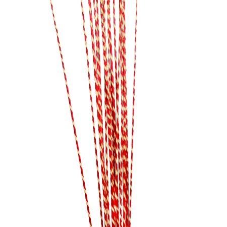 STICK GOLDEN RAFFIA SPIRAL X20 100CM