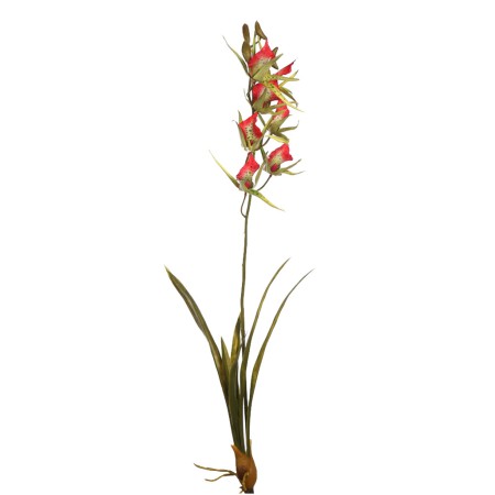 VARA ORQUIDEA ARAÑA CON HOJAS ARTIFICIAL 74CM